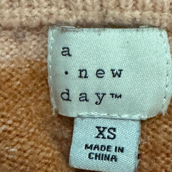 A New Day Soft Fuzzy Sweater Coloful Top Pink Purple Black Fall Winter Cozy XS - Picture 5 of 7